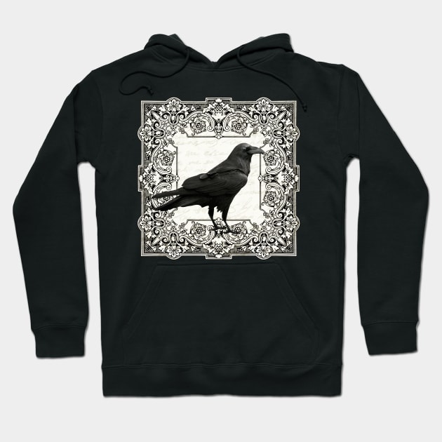 Vintage Halloween raven Hoodie by valentinahramov